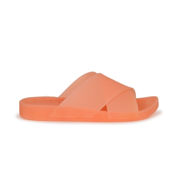 NWT Qupid | Frosted Peach Slides - Picture 2 of 7